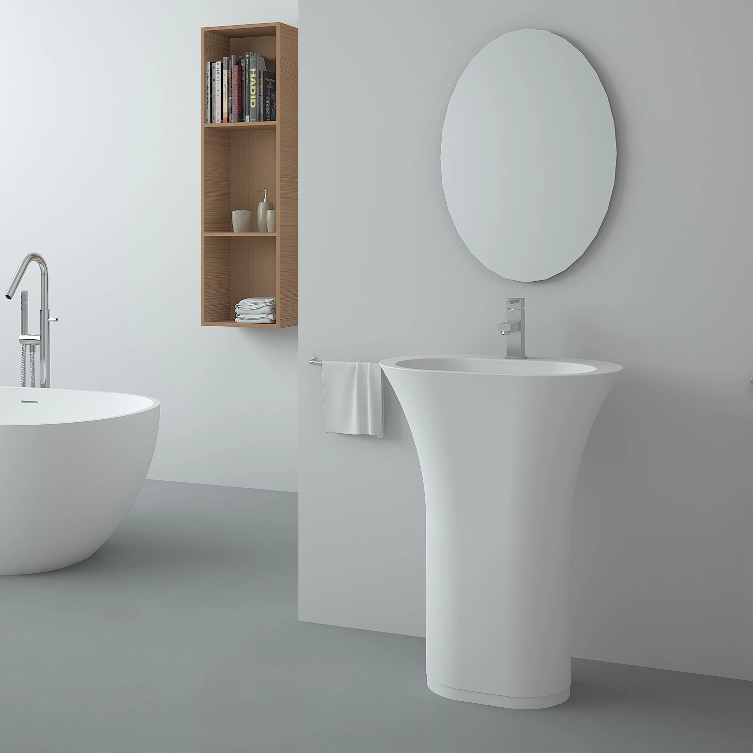 Indoor Freestanding Bathroom Basin Stand Alone Bathroom Vanity