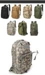Durable 35L Backpack for Outdoor Sports 600D Polyester and Interior Cell Phone