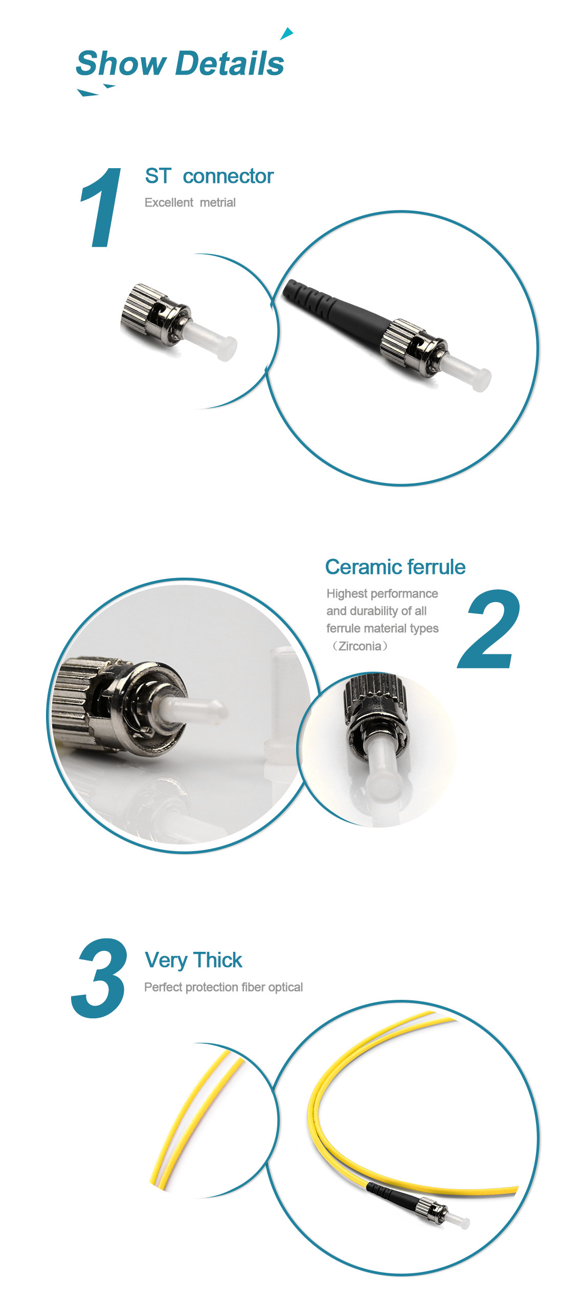 FC / UPC To FC / UPC Multifunctional MM Ethernet Fiber Optic Cable