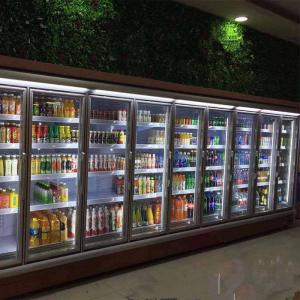 Quality Glass Door 380V Supermarket Refrigeration Equipments wholesale