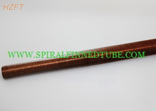 Copper Extruded Finned Tube Flexible For Shaping Customized Fintubes