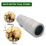 Unique 12X50 High Powered Monocular Scope For Smartphone Birding