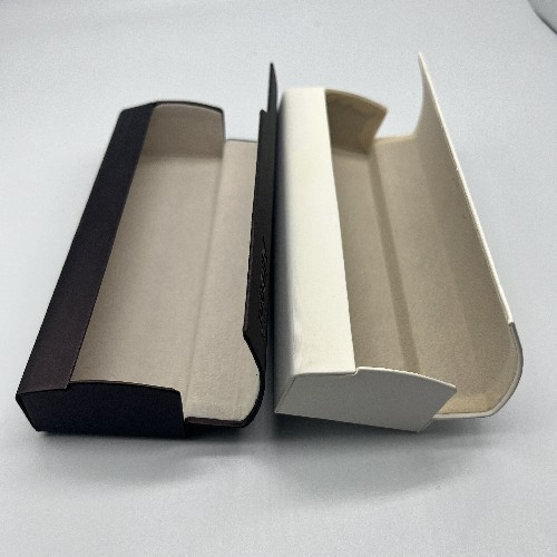 EVA Fabric Fashionable Metal Eyeglass Case Portable Cuboid Fancy Velvet Interior