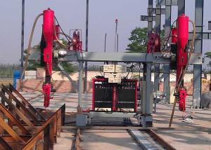 Quality Submerged H Beam Welding Line , Double Drive System Boat Type Gas Cutting Machine wholesale