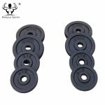 Black Cast Iron Paint Weightlifting Plate Gym Weight Plates for sale