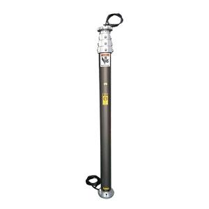 Quality 4.2m pneumatic telescopic mast for mobile CCTV trailer 1.5m retracted height CCTV mast electric air compressor driven wholesale