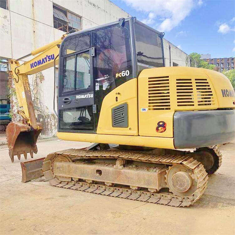0-2000 Working Hours Used Komatsu PC60 7 6 Ton Mini Excavator With 0.37m3 Bucket Capacity