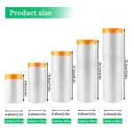 Waterproof OEM Pre Taped Masking Film For Automotive Painting Covering