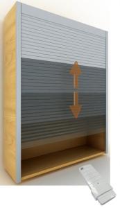 Quality Remote Control Roller Shutter Rolling up Door for Cabinets/ Furnitures wholesale