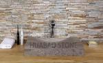 Square Luxury Granite Kitchen Sink 100mm*400mm*400mm For Boutique Hotels