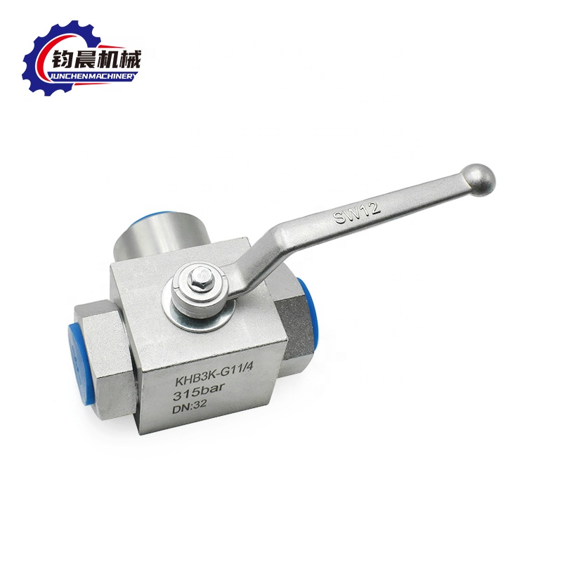 OEM Low Temperature KHB3K Hydraulic Ball Valve With Flanged Zinc Plating
