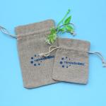 Tightly Closed Gift Package Jute Drawstring Bag
