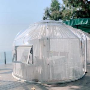Quality Outdoor Transparent Glamping Bubble Tent PC Dome House Aluminium Material wholesale