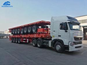 Quality Tubeless Tire Flatbed Semi Trailer wholesale