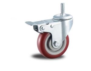 Quality Threaded Stem PVC Caster Brake wholesale