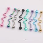 Fashion body piercing jewelry industrial barbell earrings on hot sale