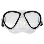 Kids Freediving Pink Dive Mask Low Volume Tempered Glass Lens