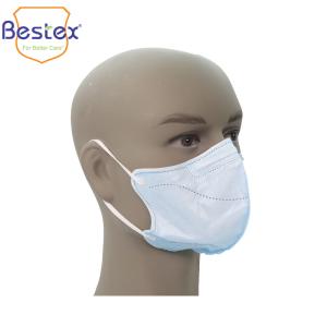 Quality Non Woven 4Ply 4 Folder Antibacterial Disposable Face Masks wholesale