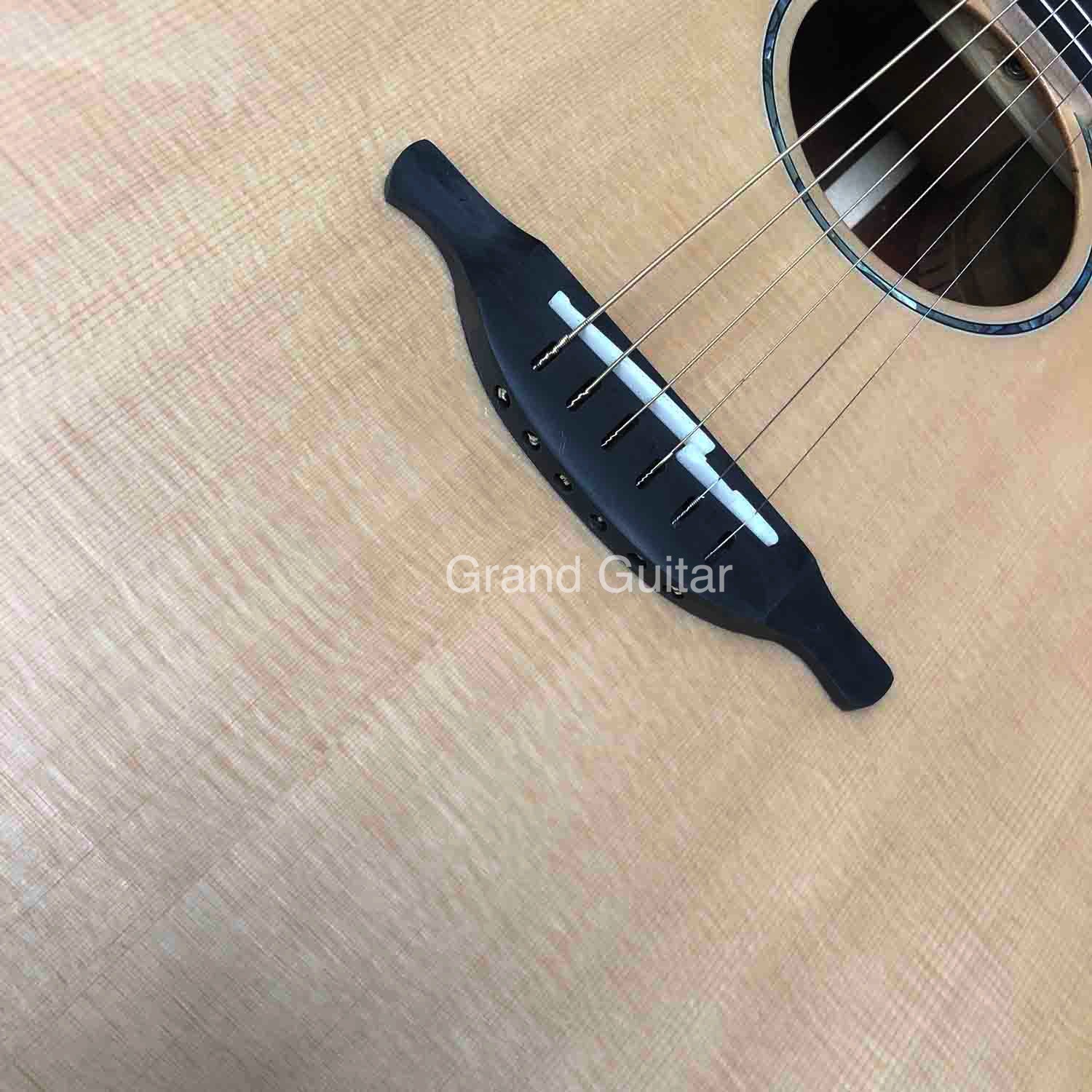 Custom Solid Cocobolo Wood Back Side Cutaway Acoustic Guitar in Natural