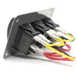 12V 24V 3 Gang Toggle Rocker Switch Panel For Marine