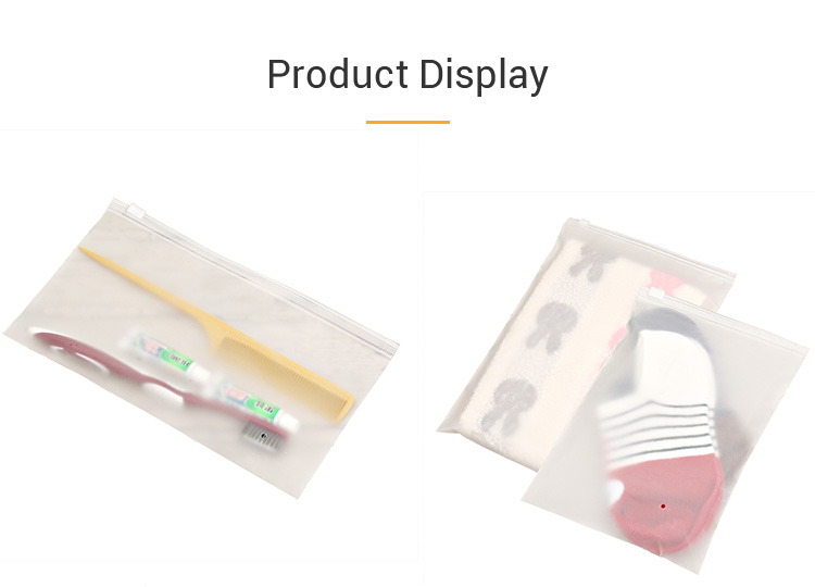 PVC/EVA/PP Custom Plastic Bag Biodegradable PVC Plastic Zip Bags For Travel