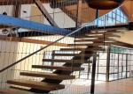 Straight Flight Glass Balustrade Stairs