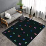 Checkered Bathroom Bedroom Floor Carpets European Style Nonslip