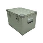 Outdoor Hiking Storage Box in Aluminum Alloy for Insulated Silver Vintage