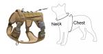 Manufacture High Quality K9 Reflective Breathable Tactical Adjustable Luxury Dog