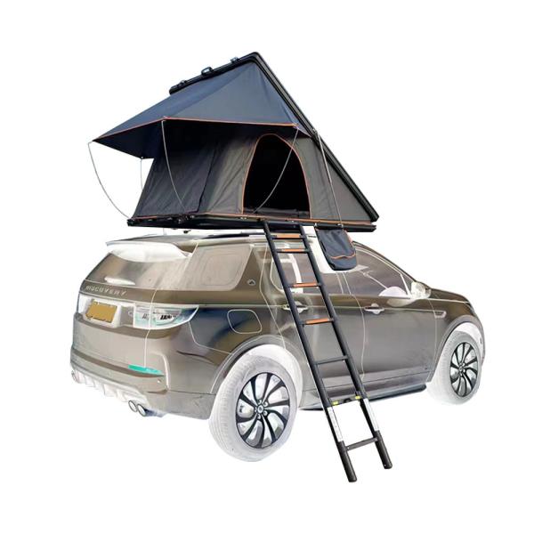 Straight Bracing Type Clamshell Aluminum Car Hard Shell Rooftop Tent for 4