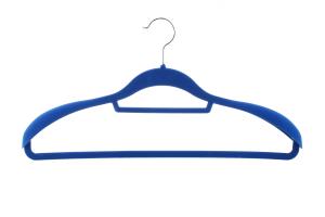 Quality Gold Hooks Slim Velvet Hangers , Velvet Covered Coat Hangers wholesale