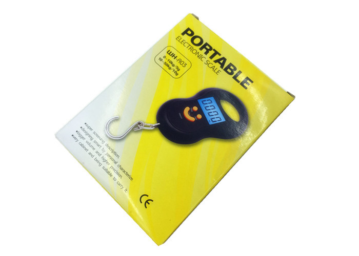 ABS Plastic Hanging Gram Scale , Units Conversion Handheld Luggage Scale