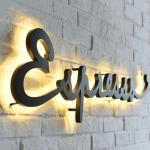 12V LED Strips Custom Metal Business Advertising Signage for Office Wall Letters