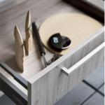 Moistureproof Aluminium 304SUS Modular Kitchen Cabinets With Wheels