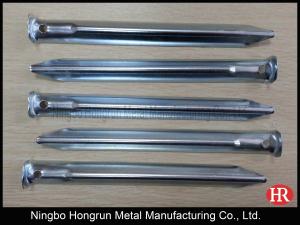 Quality 9 inch camping U shaped steel tent pegs wholesale