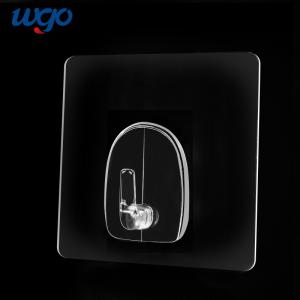 Quality PVC Self Sticky Bathroom Wall Hooks 80x80mm Diametre 5kg Bearing wholesale