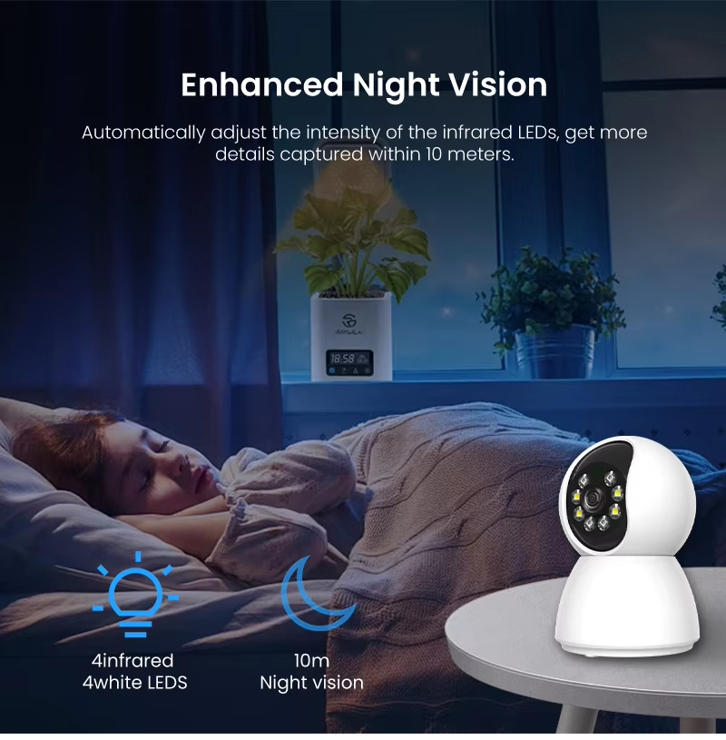 Security Camera Mini Wireless Wifi Camera Auto Tracking Motion Detection Home Network Camera