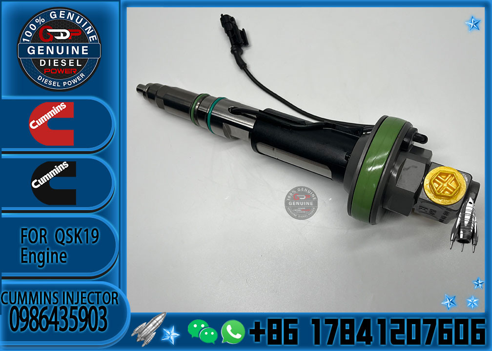 New Common Rail Diesel Fuel Injector 0986435903 For Cummins QSK19 QSK38 QSK60