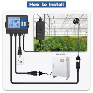 Quality Digital Carbon Dioxide Co2 Ppm Controller Monitor For Growth Tent Greenhouse wholesale