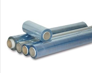 Quality 0.2mm Blue PVC Lamination Film 245cm Width 40kg Transparent Sheet For Packing wholesale