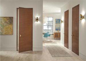 Quality Paper White Primer Wood Composite Door MDF Timber Unfinished Surface Finishing wholesale