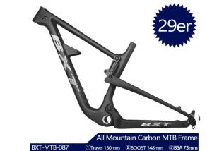 Quality 150mm Carbon Full Suspension Frame 29er Hardtail All Mountain Boost Travel wholesale