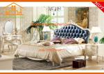 French country antique luxury oak veneer leather bedroom furniture
