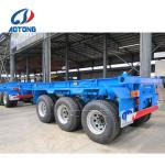 Tri Axles 20ft 40ft 45ft Container Skeletal Trailer
