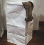 Kraft Paper Storage Bag, Laudry Kraft Bags, Clothes Bags, Pack Recycled Brown