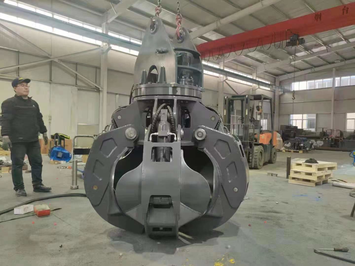 Q355B Rotary Orange Peel Grab Excavator Grabber