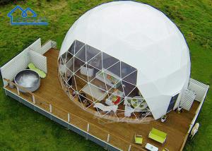 Quality Customized Dome Glamping Tent Hotel Luxury With PVC Roof Cover Seafront Eco Luxury Tents wholesale