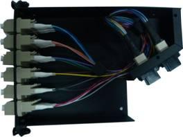 Quality High Density Cable Wiring System Black color 12 connector LC / MM FTTH Terminal Box wholesale