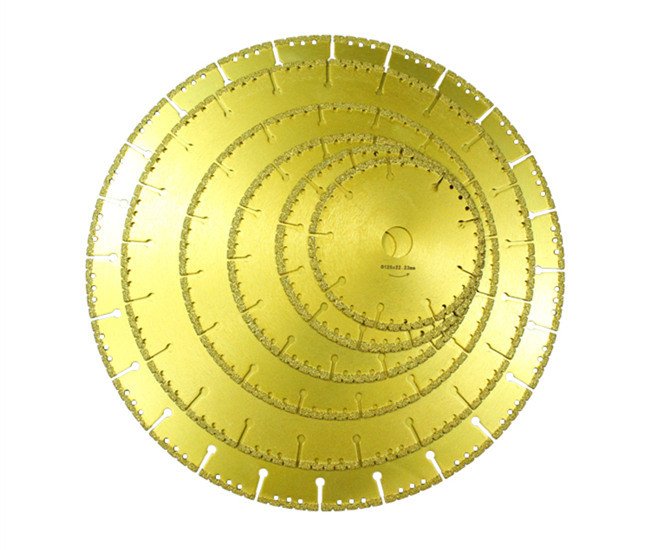 Metal Cutting Emergency Diamond Saw Blade 14 Inch Vacuum Brazed