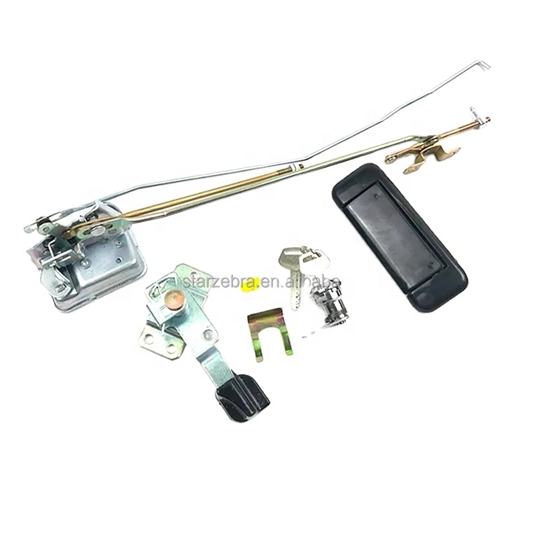 PC200-7 and PC200-8 Cabin Door Lock in Black Rubber for Construction Machinery